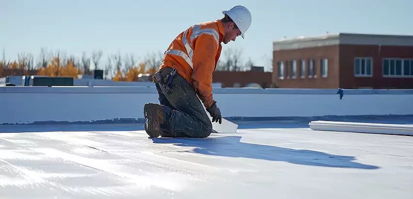 Flat Roof Drain Installation in Issaquah